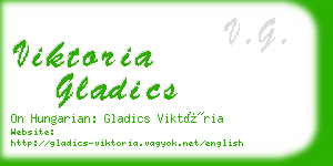 viktoria gladics business card